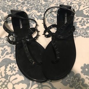 Steve Madden spiked black jelly strappy sandal